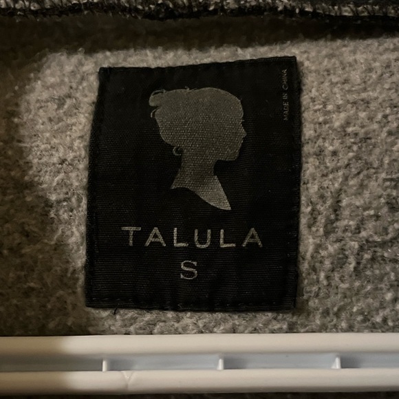 Aritzia Talula Zippered Hoodie Charcoal - Picture 4 of 4